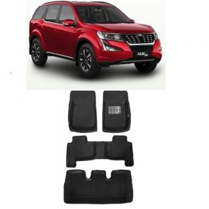 4.5D Car Floor Foot Tray Mats for XUV 500  - Black